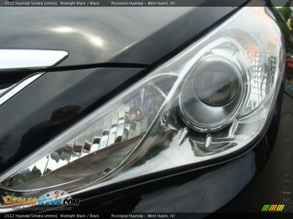 2012 Hyundai Sonata Limited Midnight Black / Black Photo #31
