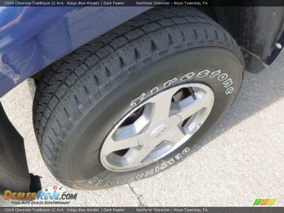2004 Chevrolet TrailBlazer LS 4x4 Indigo Blue Metallic / Dark Pewter Photo #7