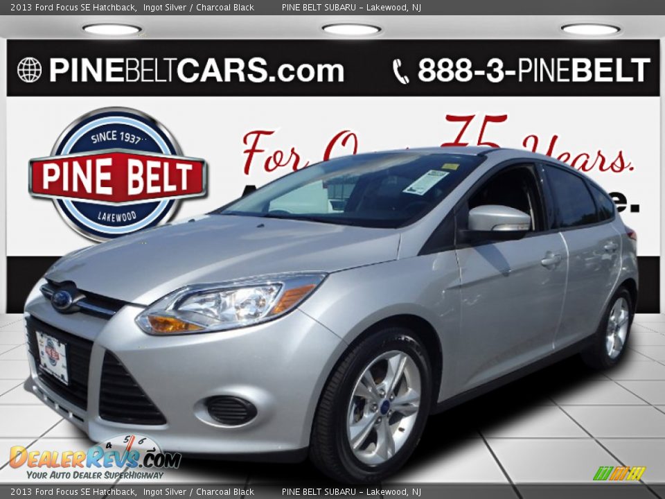 2013 Ford Focus SE Hatchback Ingot Silver / Charcoal Black Photo #1