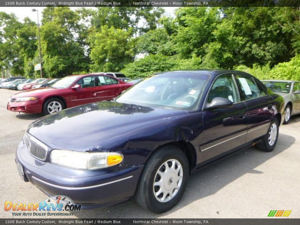 1998 Buick Century Custom Midnight Blue Pearl / Medium Blue Photo #1