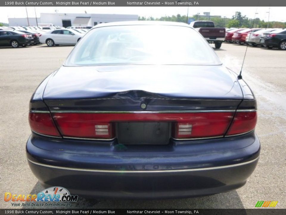 1998 Buick Century Custom Midnight Blue Pearl / Medium Blue Photo #3