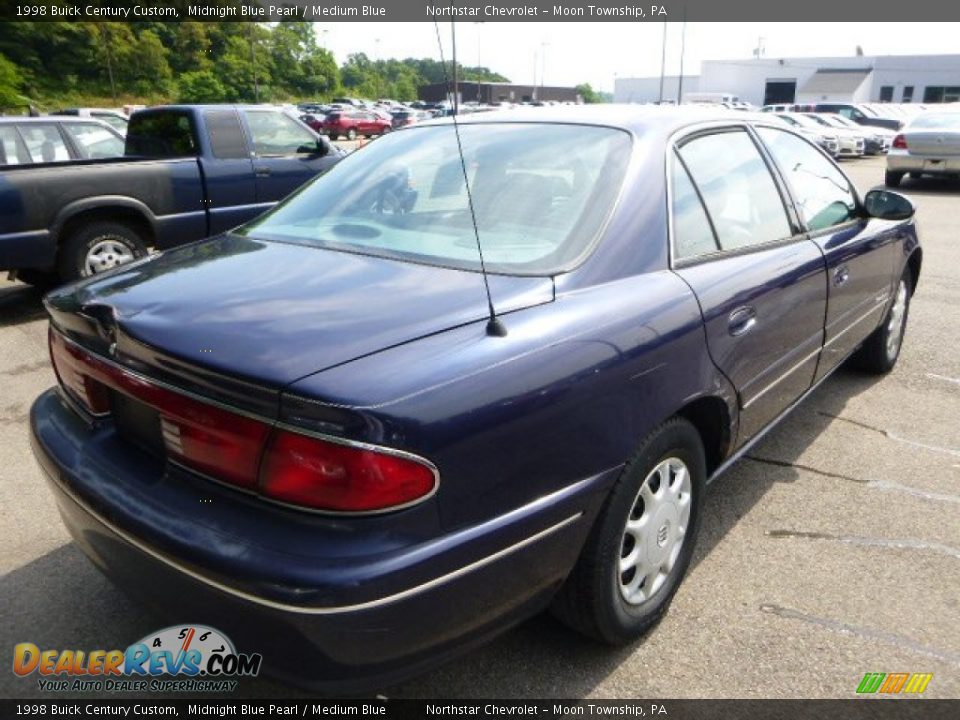 1998 Buick Century Custom Midnight Blue Pearl / Medium Blue Photo #4