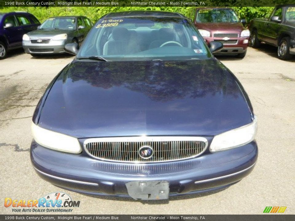 1998 Buick Century Custom Midnight Blue Pearl / Medium Blue Photo #6