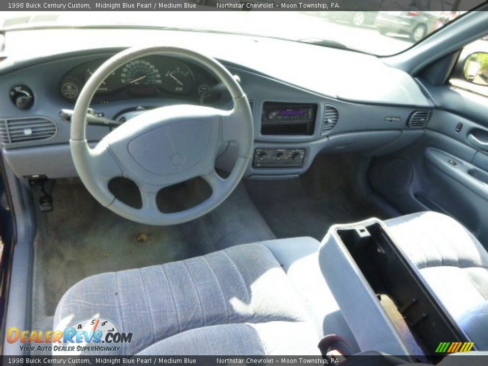 Medium Blue Interior - 1998 Buick Century Custom Photo #10