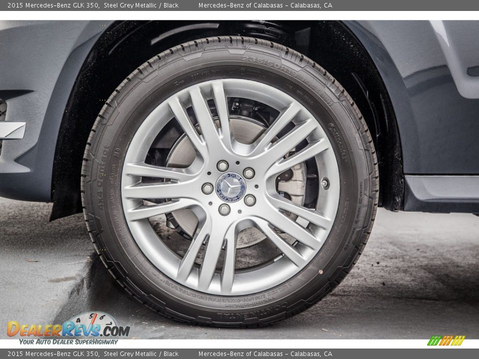2015 Mercedes-Benz GLK 350 Steel Grey Metallic / Black Photo #10