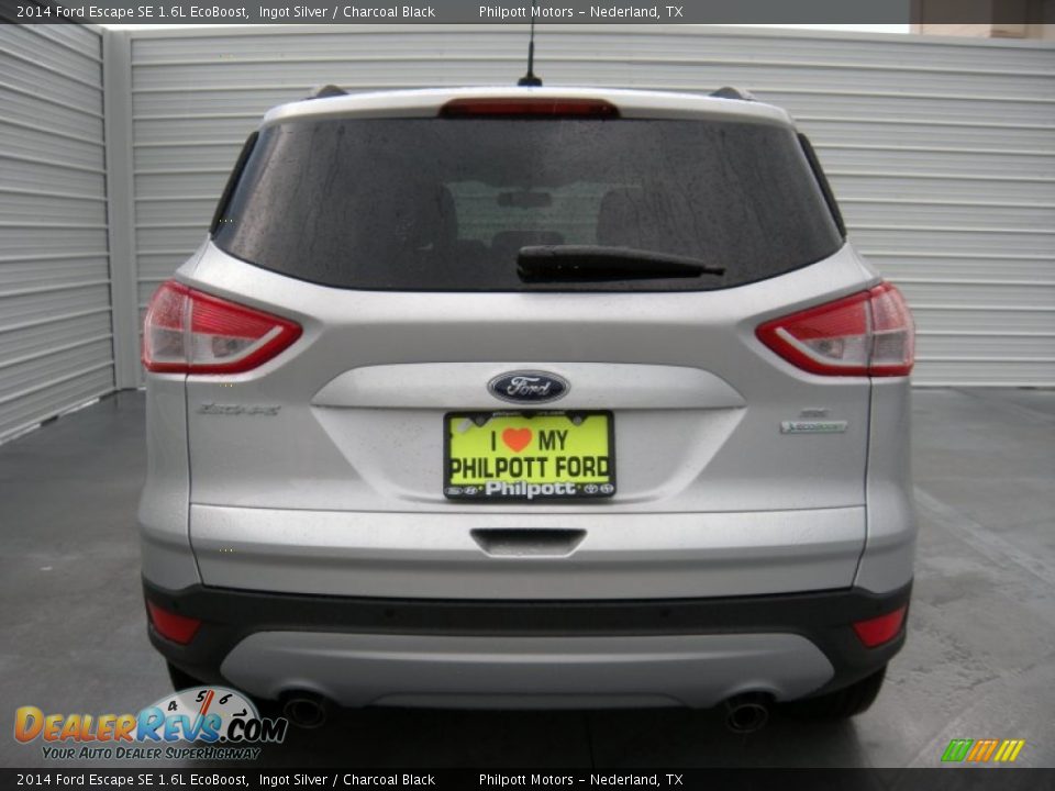 2014 Ford Escape SE 1.6L EcoBoost Ingot Silver / Charcoal Black Photo #5