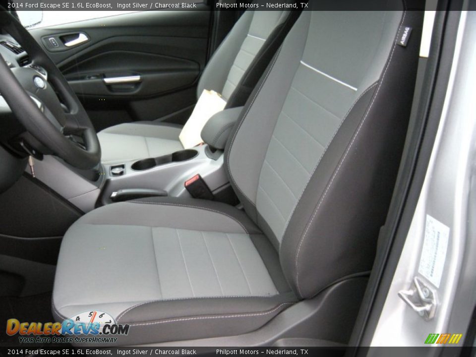 2014 Ford Escape SE 1.6L EcoBoost Ingot Silver / Charcoal Black Photo #22