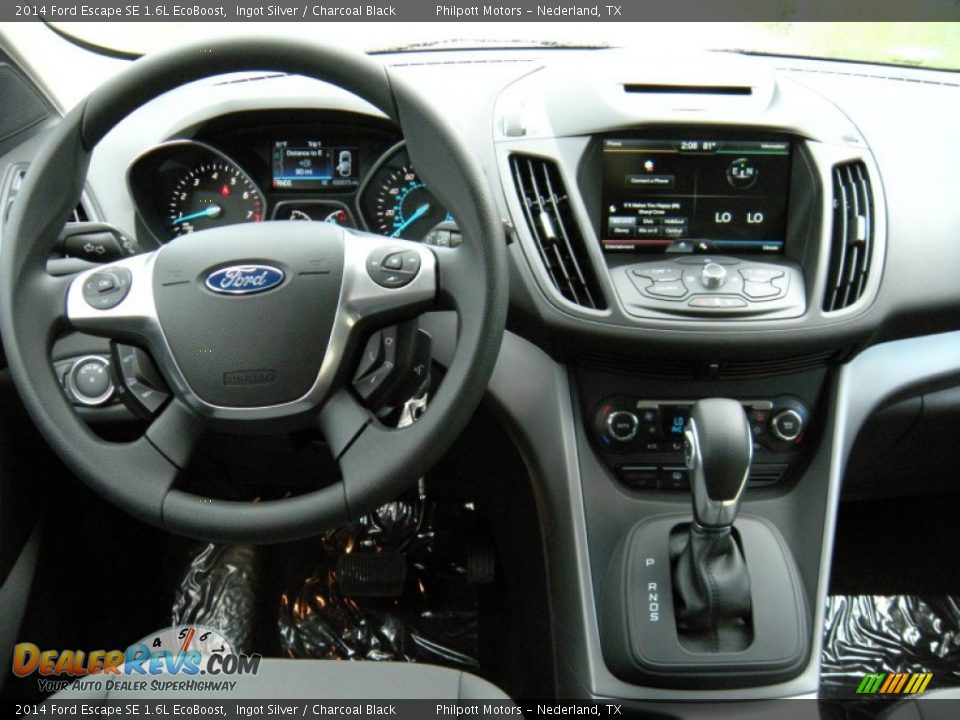 2014 Ford Escape SE 1.6L EcoBoost Ingot Silver / Charcoal Black Photo #24