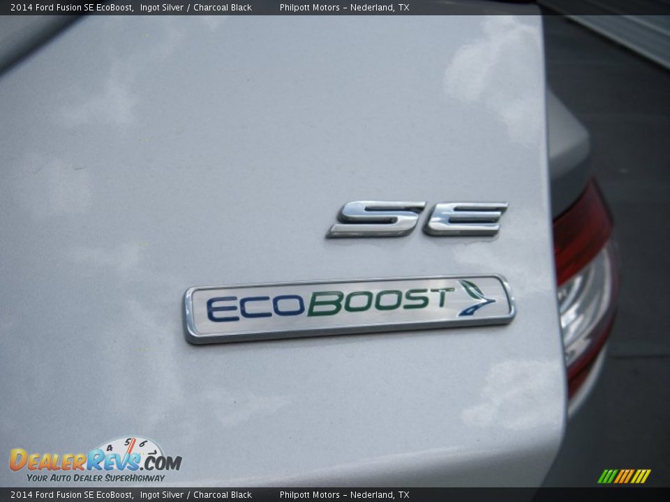 2014 Ford Fusion SE EcoBoost Ingot Silver / Charcoal Black Photo #14