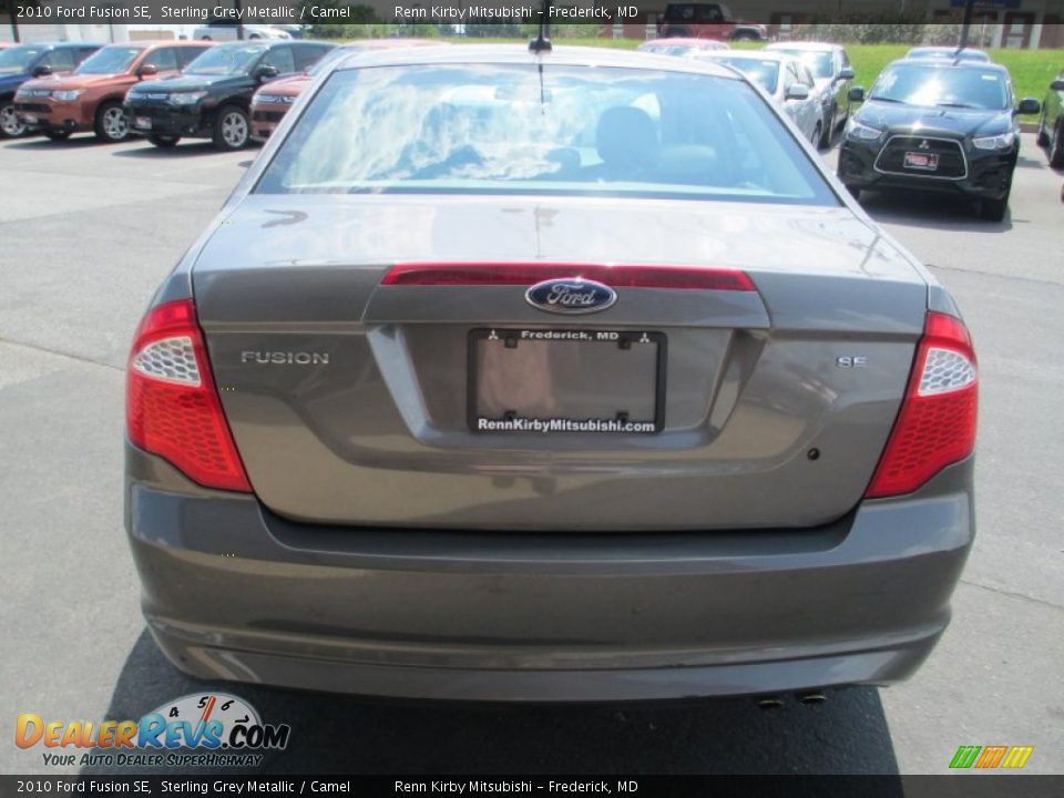 2010 Ford Fusion SE Sterling Grey Metallic / Camel Photo #6
