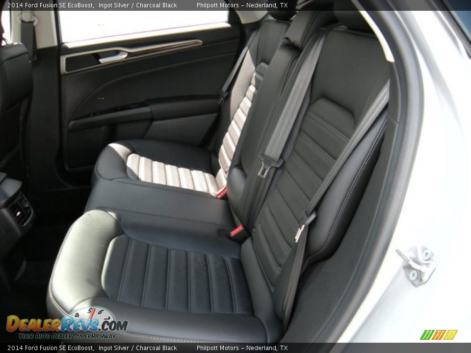 2014 Ford Fusion SE EcoBoost Ingot Silver / Charcoal Black Photo #19