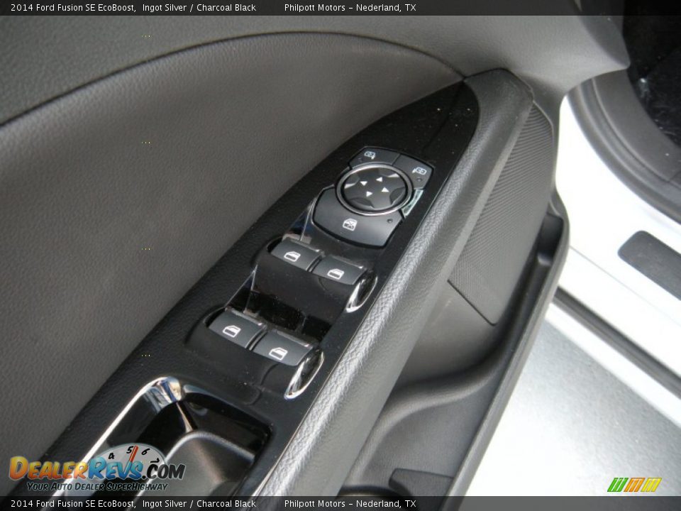 2014 Ford Fusion SE EcoBoost Ingot Silver / Charcoal Black Photo #21