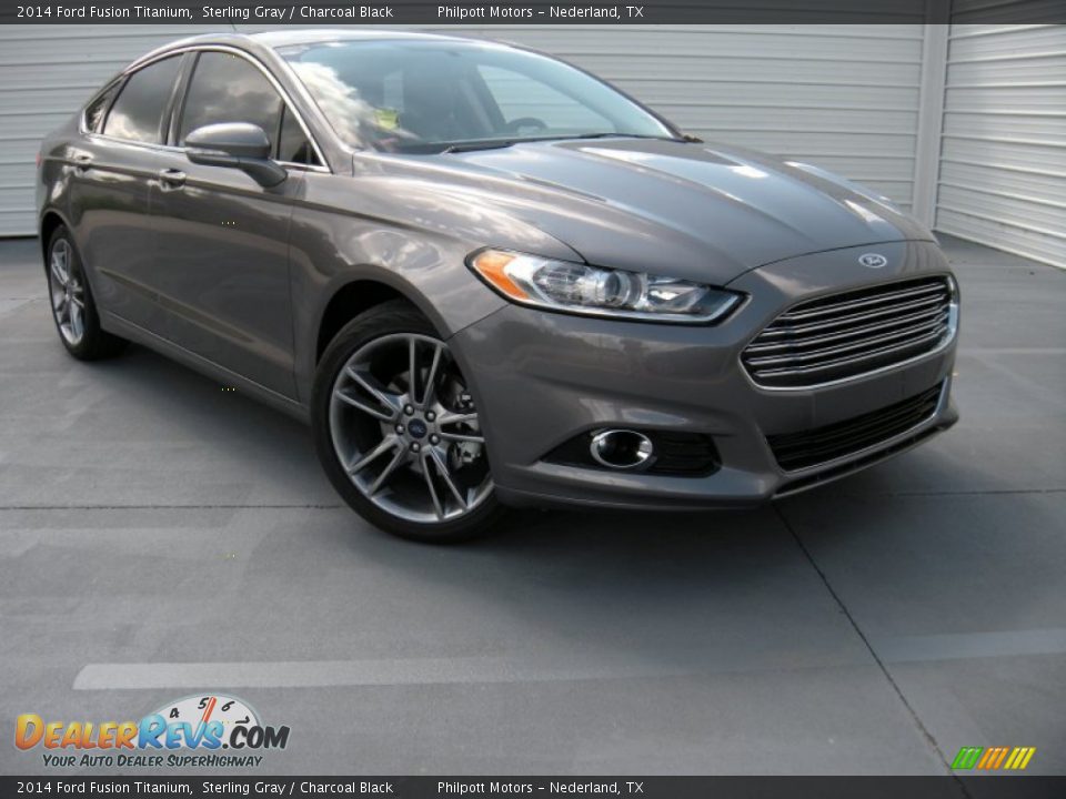 2014 Ford Fusion Titanium Sterling Gray / Charcoal Black Photo #1