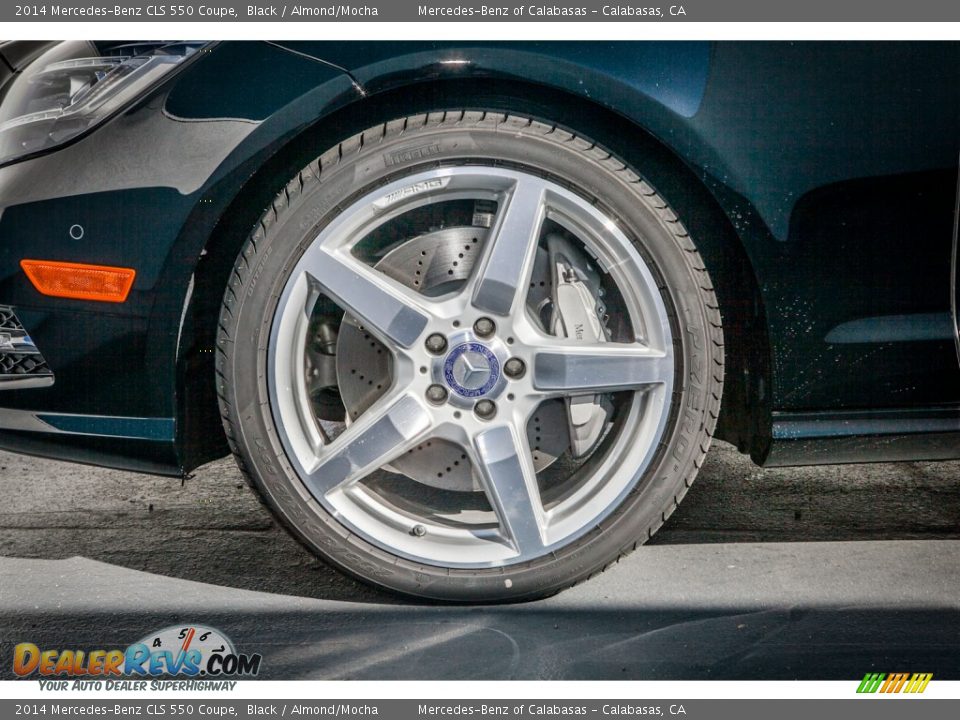 2014 Mercedes-Benz CLS 550 Coupe Black / Almond/Mocha Photo #10