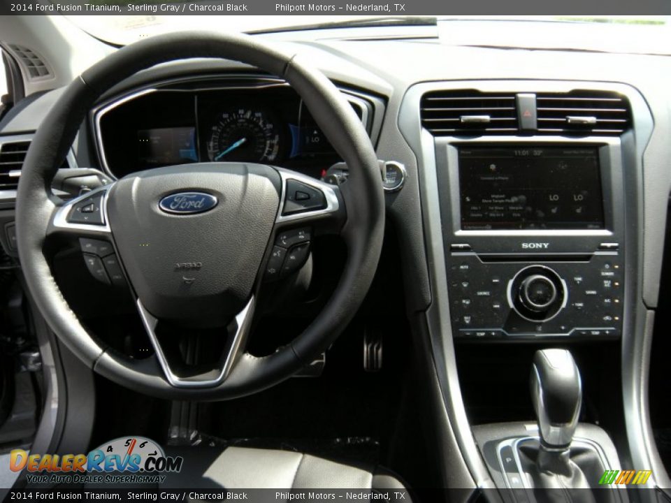 2014 Ford Fusion Titanium Sterling Gray / Charcoal Black Photo #26