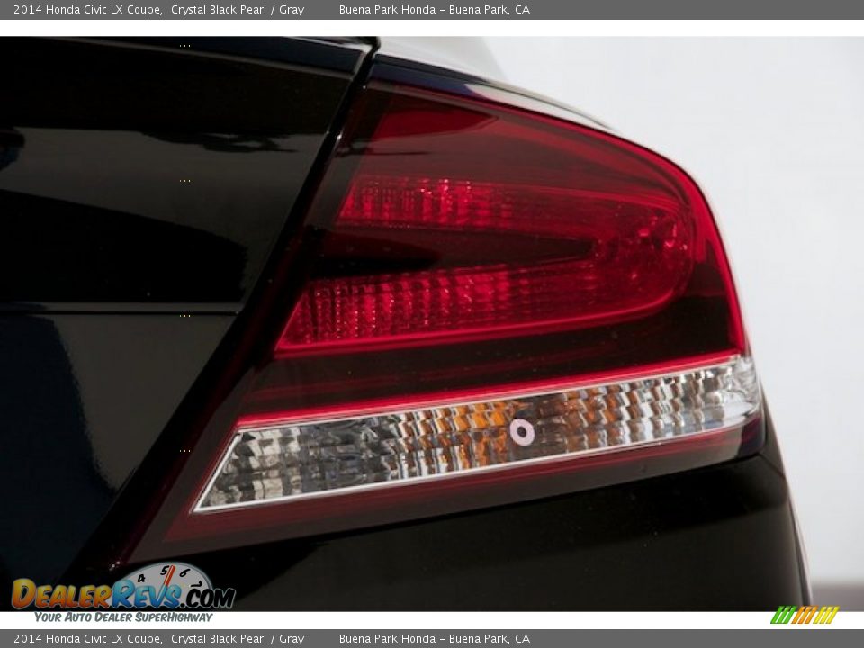 2014 Honda Civic LX Coupe Crystal Black Pearl / Gray Photo #4
