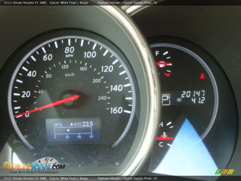 2011 Nissan Murano SV AWD Glacier White Pearl / Beige Photo #10