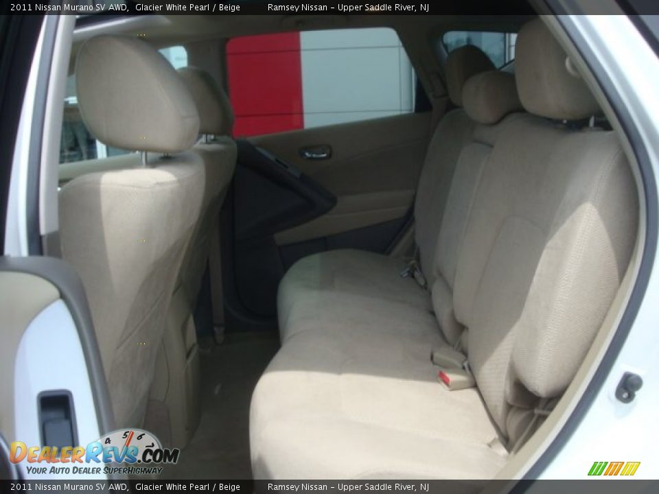 2011 Nissan Murano SV AWD Glacier White Pearl / Beige Photo #15