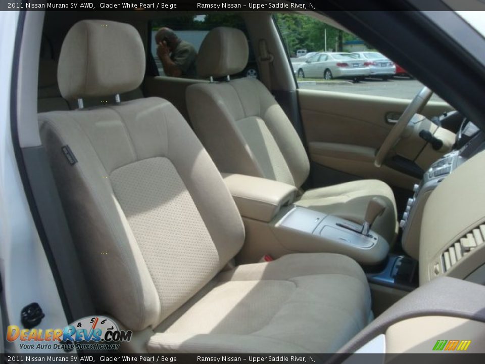 2011 Nissan Murano SV AWD Glacier White Pearl / Beige Photo #18