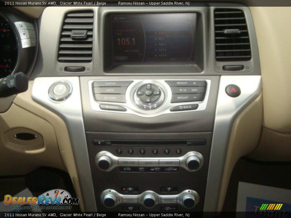 2011 Nissan Murano SV AWD Glacier White Pearl / Beige Photo #20