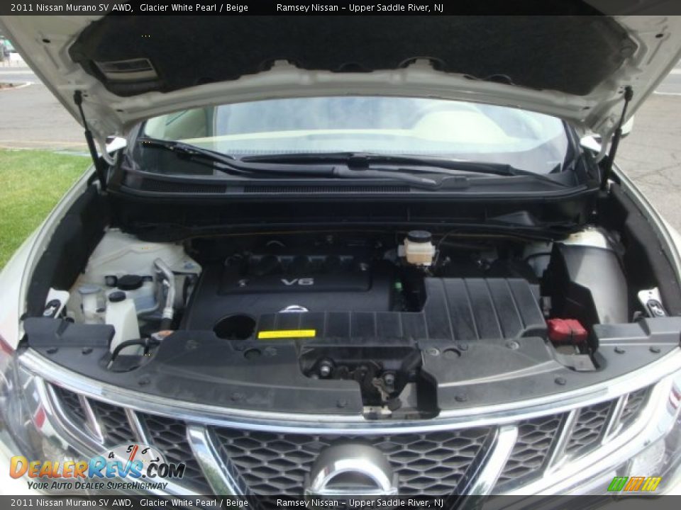2011 Nissan Murano SV AWD Glacier White Pearl / Beige Photo #24