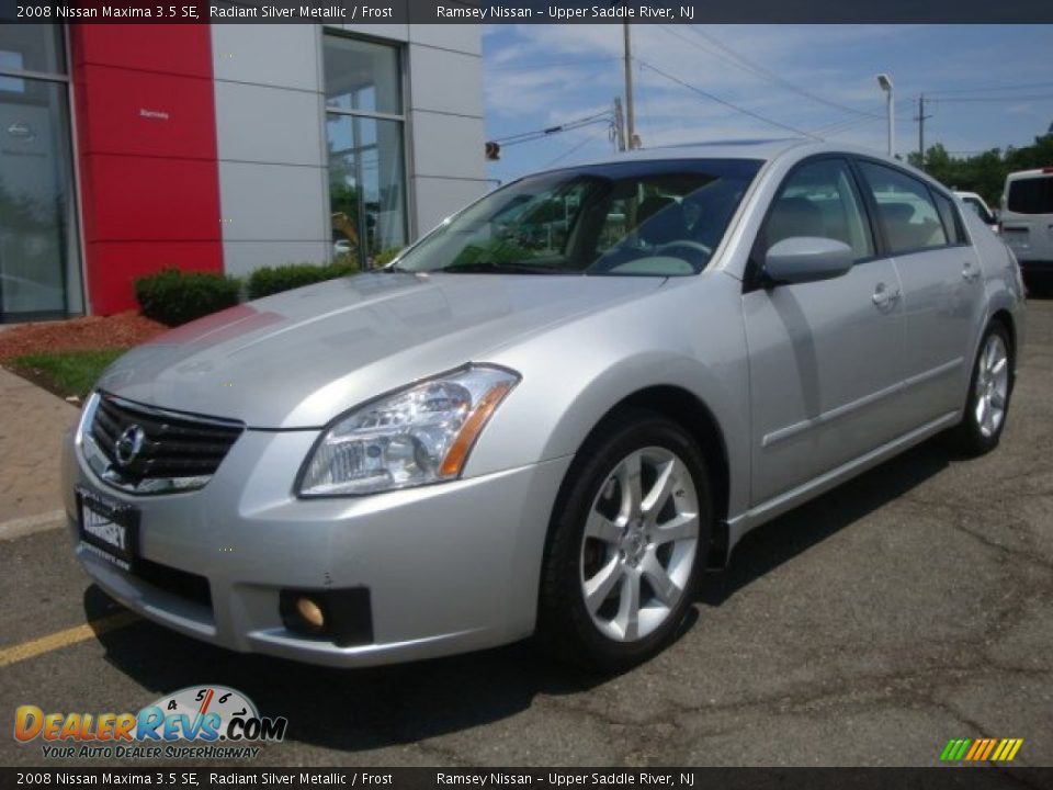 2008 Nissan Maxima 3.5 SE Radiant Silver Metallic / Frost Photo #1