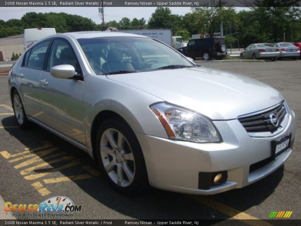 2008 Nissan Maxima 3.5 SE Radiant Silver Metallic / Frost Photo #3