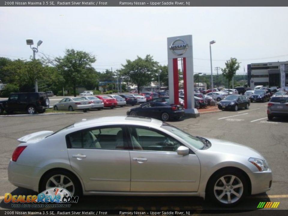 2008 Nissan Maxima 3.5 SE Radiant Silver Metallic / Frost Photo #4