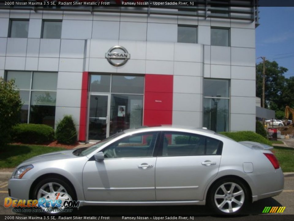 2008 Nissan Maxima 3.5 SE Radiant Silver Metallic / Frost Photo #8