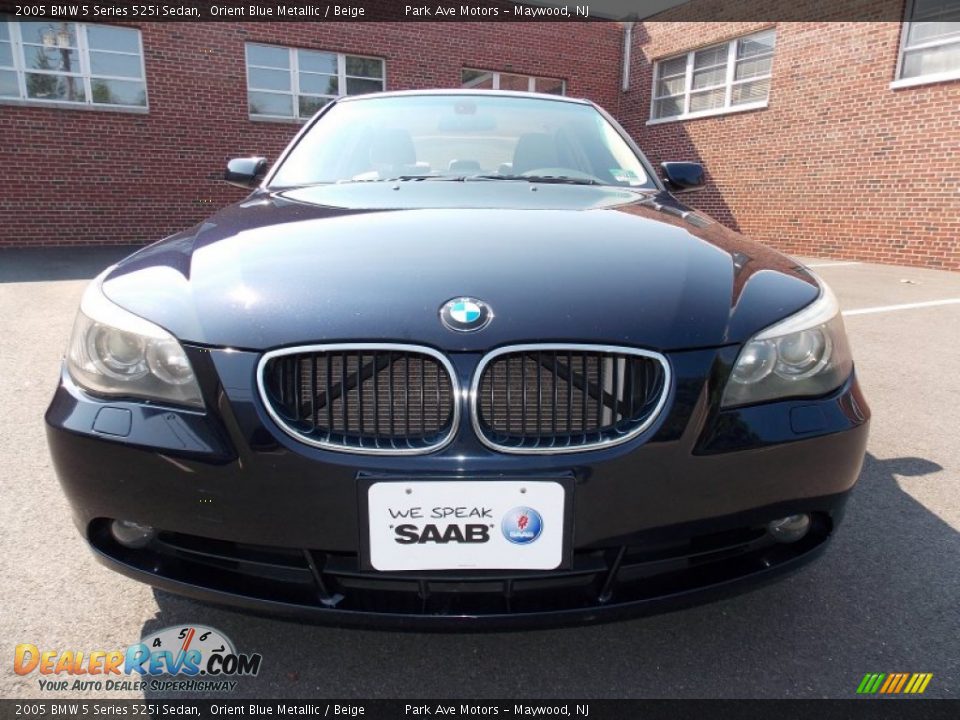 2005 BMW 5 Series 525i Sedan Orient Blue Metallic / Beige Photo #8