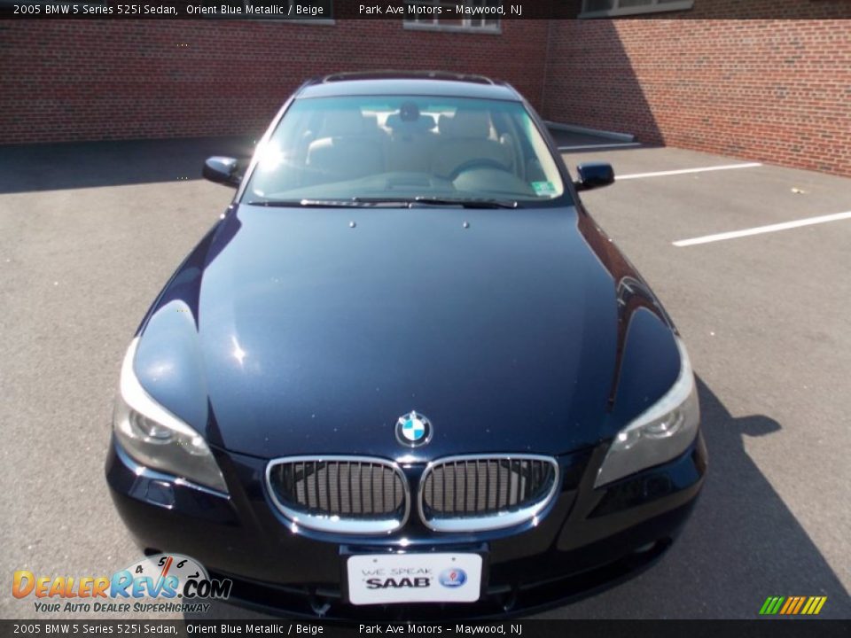 2005 BMW 5 Series 525i Sedan Orient Blue Metallic / Beige Photo #9