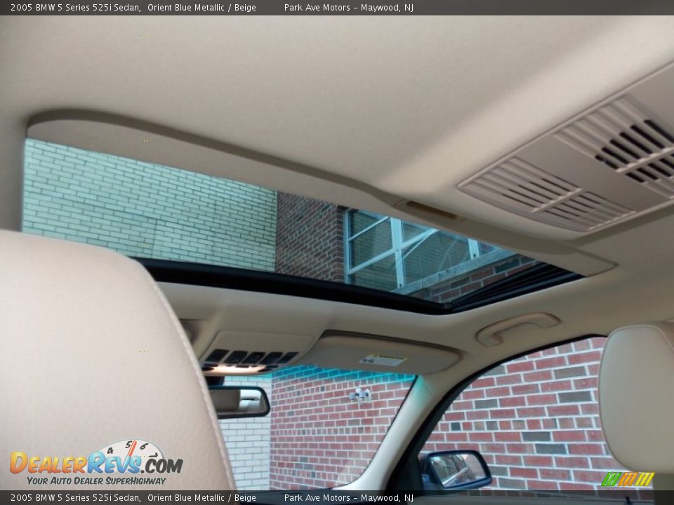2005 BMW 5 Series 525i Sedan Orient Blue Metallic / Beige Photo #14