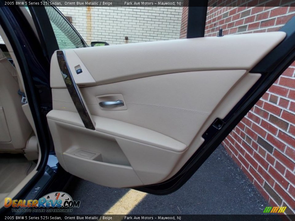 2005 BMW 5 Series 525i Sedan Orient Blue Metallic / Beige Photo #21