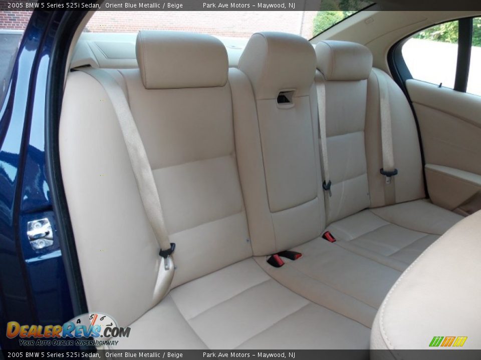 2005 BMW 5 Series 525i Sedan Orient Blue Metallic / Beige Photo #22