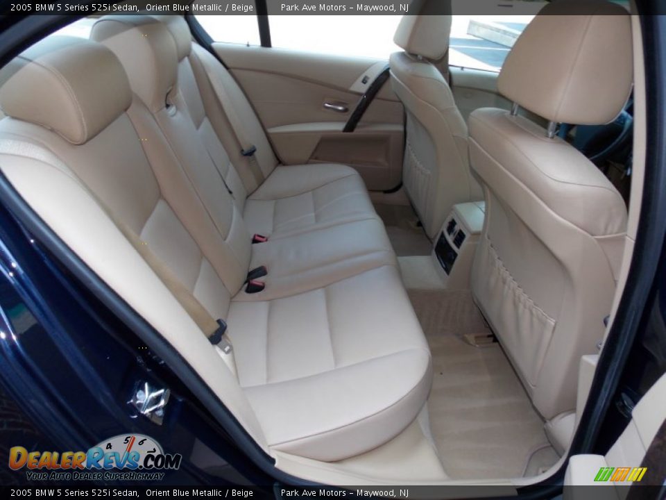2005 BMW 5 Series 525i Sedan Orient Blue Metallic / Beige Photo #23