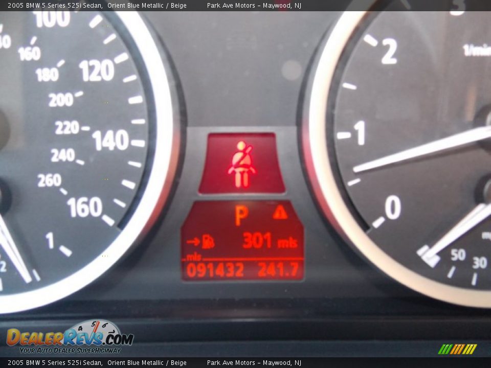 2005 BMW 5 Series 525i Sedan Orient Blue Metallic / Beige Photo #27