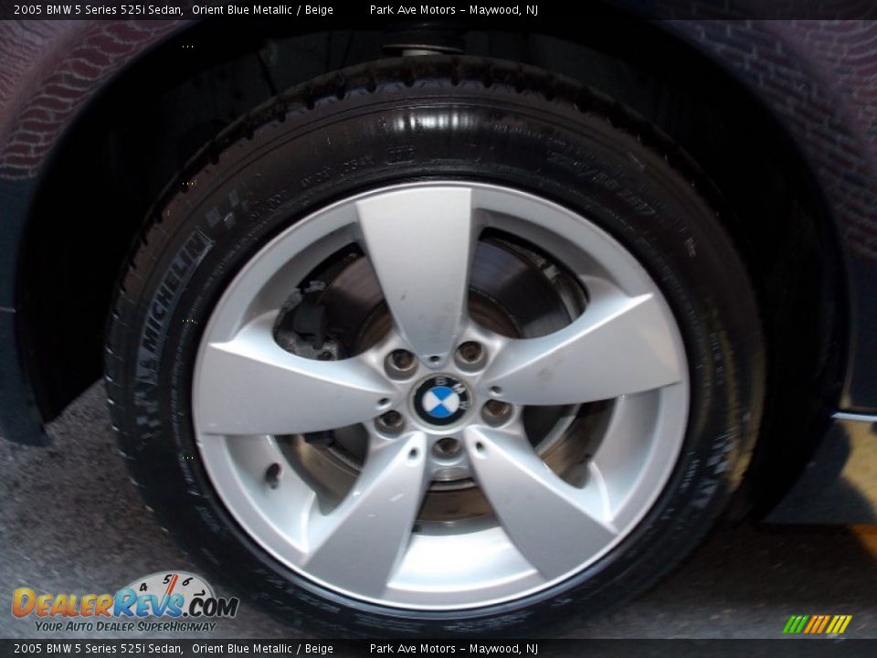 2005 BMW 5 Series 525i Sedan Orient Blue Metallic / Beige Photo #34