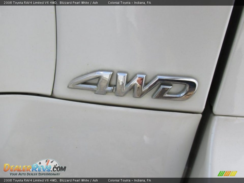 2008 Toyota RAV4 Limited V6 4WD Blizzard Pearl White / Ash Photo #7