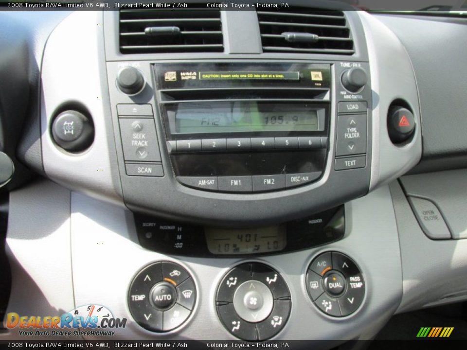 Controls of 2008 Toyota RAV4 Limited V6 4WD Photo #17