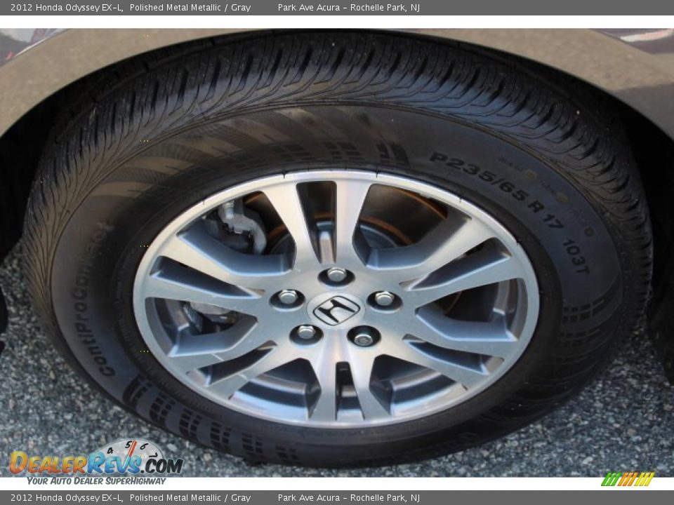 2012 Honda Odyssey EX-L Polished Metal Metallic / Gray Photo #34
