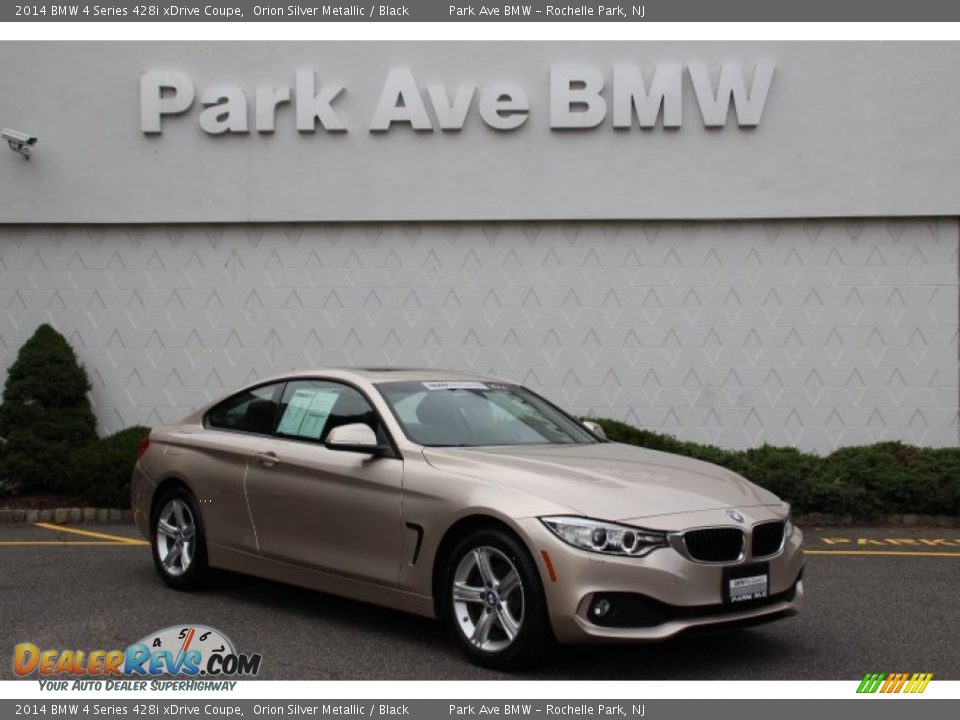2014 BMW 4 Series 428i xDrive Coupe Orion Silver Metallic / Black Photo #1
