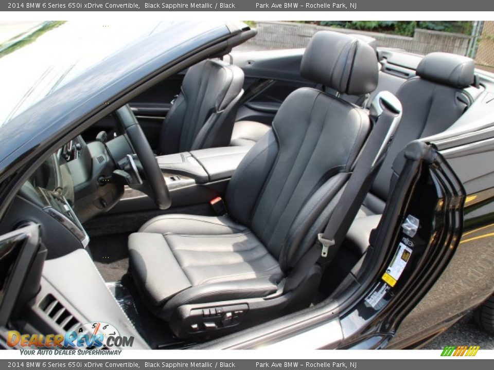 Front Seat of 2014 BMW 6 Series 650i xDrive Convertible Photo #13