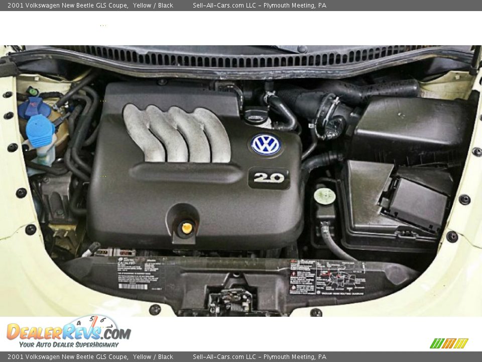 2001 Volkswagen New Beetle GLS Coupe 2.0 Liter SOHC 8-Valve 4 Cylinder Engine Photo #9
