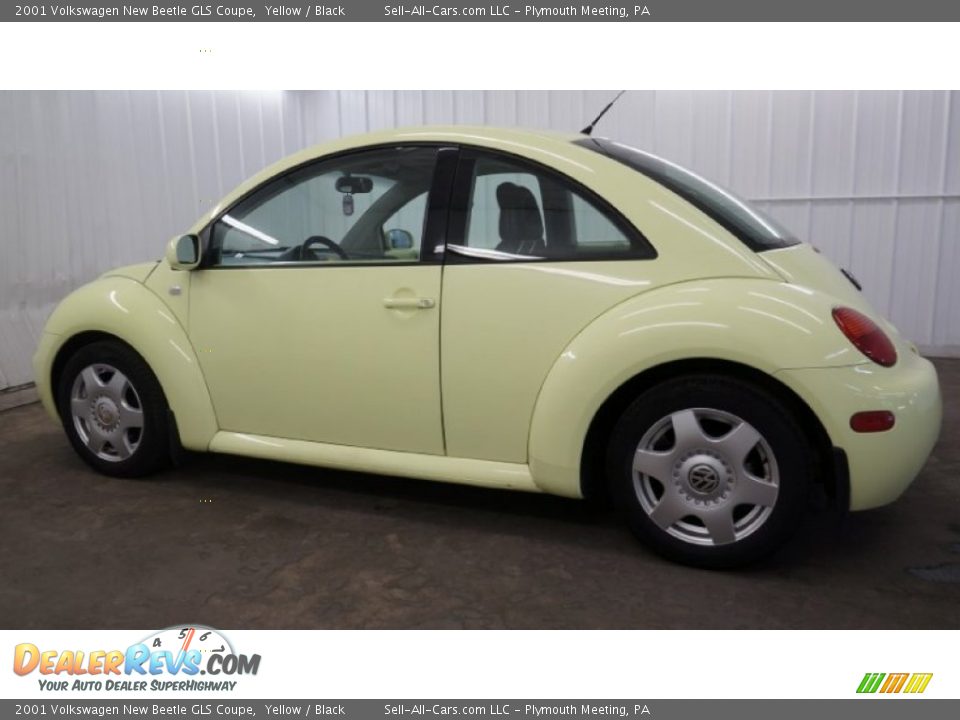 2001 Volkswagen New Beetle GLS Coupe Yellow / Black Photo #20
