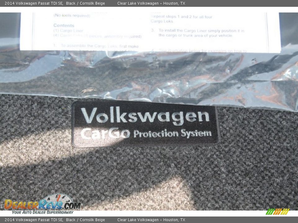 2014 Volkswagen Passat TDI SE Black / Cornsilk Beige Photo #29