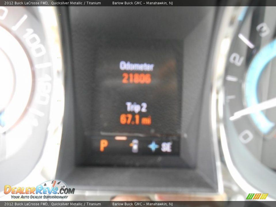 2012 Buick LaCrosse FWD Quicksilver Metallic / Titanium Photo #24