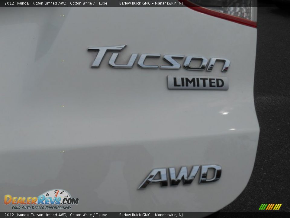 2012 Hyundai Tucson Limited AWD Cotton White / Taupe Photo #19