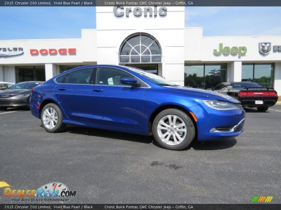 2015 Chrysler 200 Limited Vivid Blue Pearl / Black Photo #1