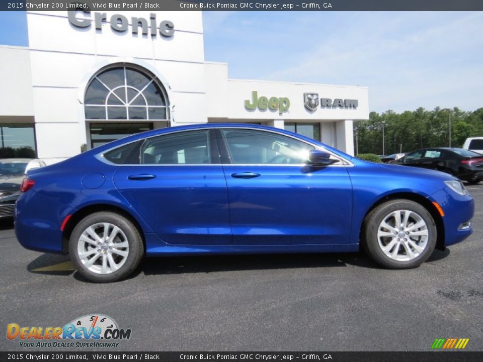 2015 Chrysler 200 Limited Vivid Blue Pearl / Black Photo #8