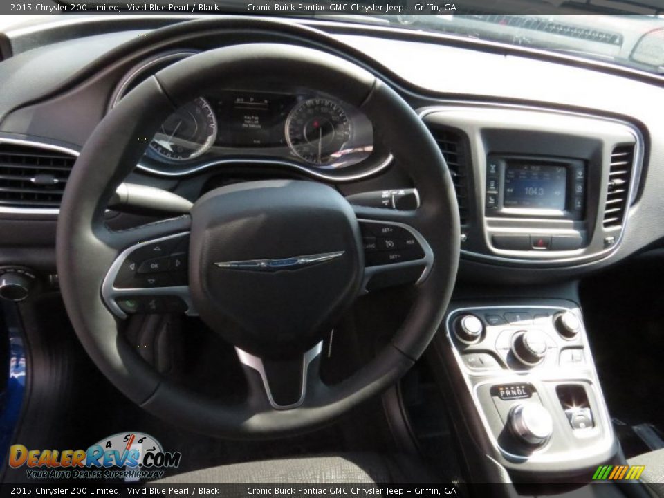 2015 Chrysler 200 Limited Vivid Blue Pearl / Black Photo #10